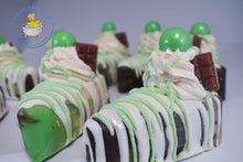 Load image into Gallery viewer, Mint Chocolate Chip Soap Cake Slice
